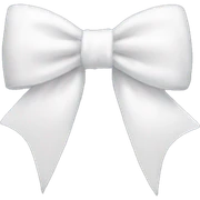 White bow  sticker