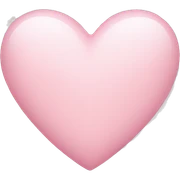 light pink heart sticker