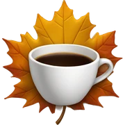 autumn coffe and film sticker