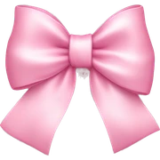 light pink bow on light pink bow sticker