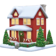 christmas house sticker