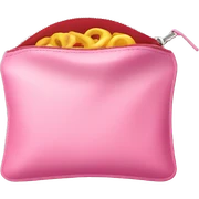 Pink pouch sticker
