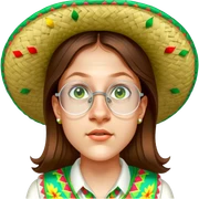 Fiestero with Sombrero sticker