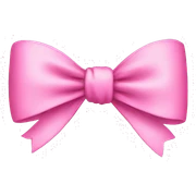 Pink bow sticker