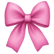 Pink bow sticker