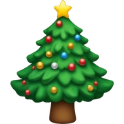 Christmas tree sticker
