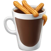 Taza de Chocolate con churros sticker