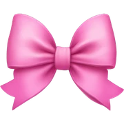 Pink bow sticker