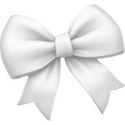 cute white bow sticker