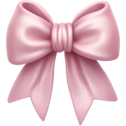 Light pink bow sticker