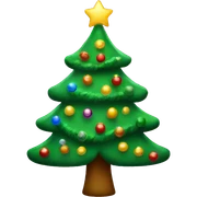 Christmas tree sticker