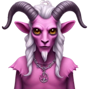 Goth Baphomet but pink sticker