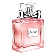 miss dior perfume sticker