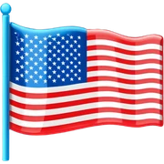 Neon Pop art American flag sticker