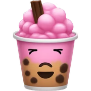 pink boba sticker