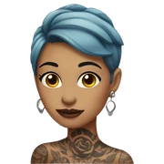 tattooed-woman sticker