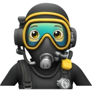 scuba diver sticker