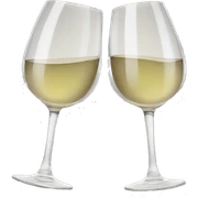 Wine glasses cheering sticker