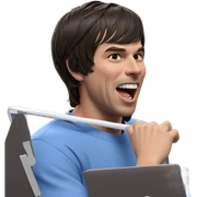 meme boy with blue shirt sticker