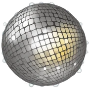 Disco ball sticker