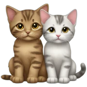 two kitten best friends sticker