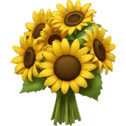 sunflower bouquet sticker