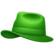 green hat sticker