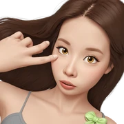 realistic portrait of a girl sticker