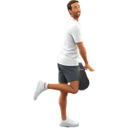 standing boy in white shirt sticker