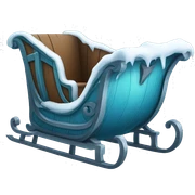 Frozen sleigh sticker