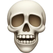 skull with raised eyebrow sticker
