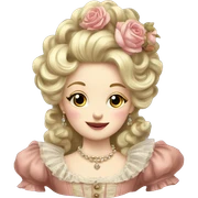 Vintage rococo sticker