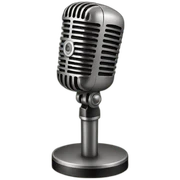 Vintage microphone sticker