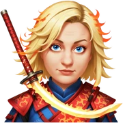 Fire-Wielding Samurai sticker