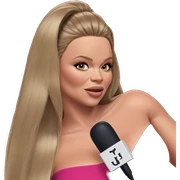 blonde girl with long hair sticker