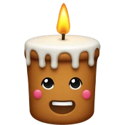 Gingerbread candle  sticker