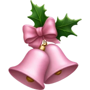 Light pink Christmas bells sticker