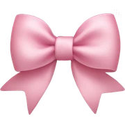 Light pink bow sticker