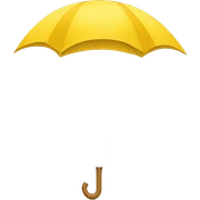Yellow umbrella sticker
