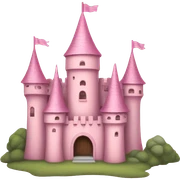 Soft pink castle  sticker