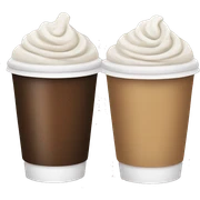 2 Coffees to go sticker