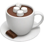 Hot chocolate with marshmallows  sticker