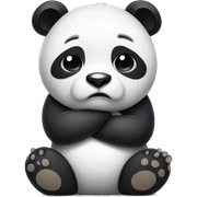 Sad panda sticker