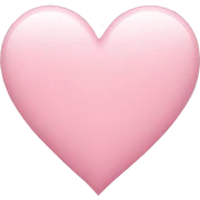 light pink heart sticker