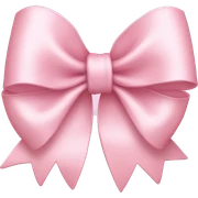 light pink bow  sticker
