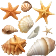 sea shells  sticker