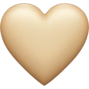 Beige heart sticker
