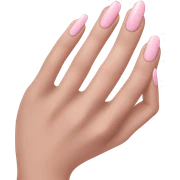 Light pink nails sticker