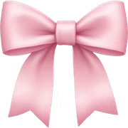 Light pink bow sticker