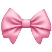 Baby pink bow sticker